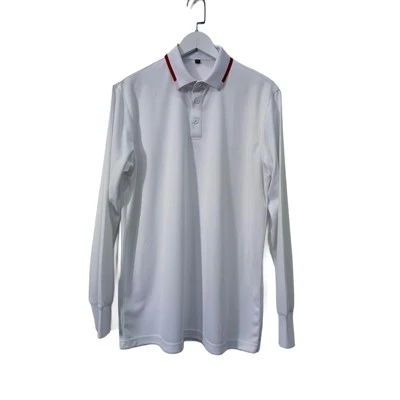 Camisas de golfe de algodão de manga comprida